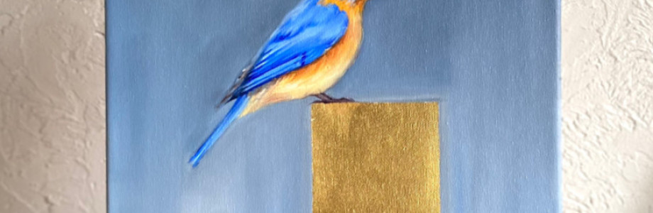 Ар-нуво + сусальное золото: пение птиц